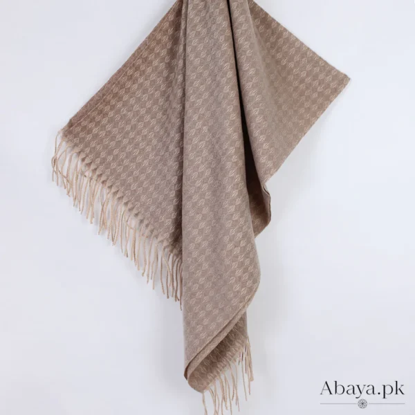 Flower Cashmere Hijab-Fawn