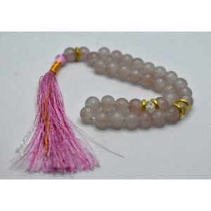 11 Pink Marble Tasbih-(10mm)