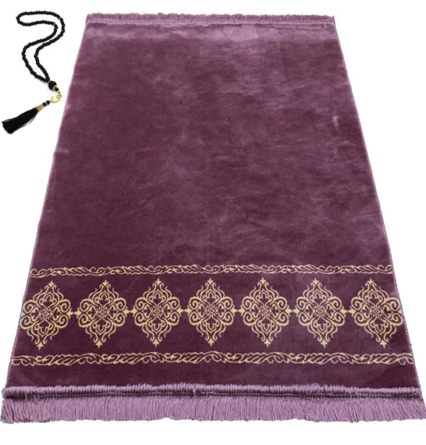 Grand Plush Prayer Rug-Lilac