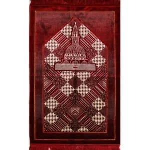 Lux Plush Regal Prayer Rug-Red