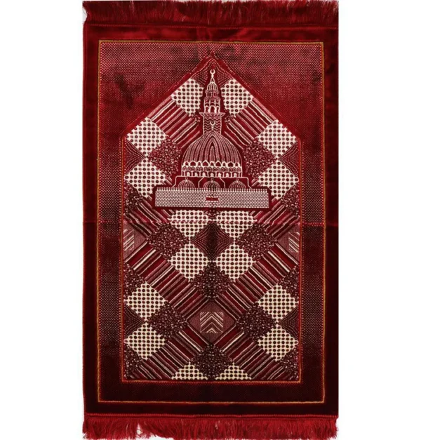 13 Lux Plush Regal Prayer Rug-Red