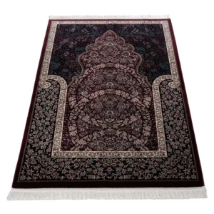 13 Velvet CarpetnRug Lale-Dark Maroon