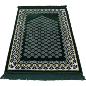 16 Velvet Floral Daisy Arch Rug-Green