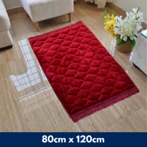 Mughal Embossed Mat- Ruby