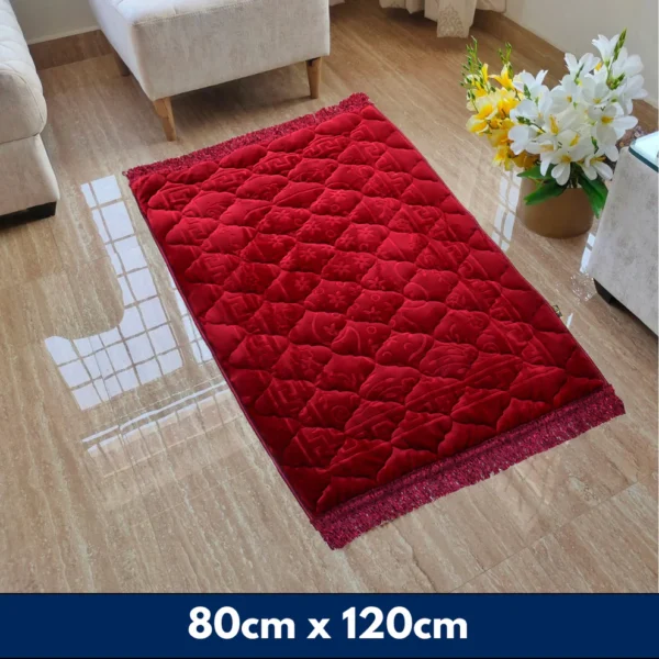 16 Mughal Embossed Mat- Ruby