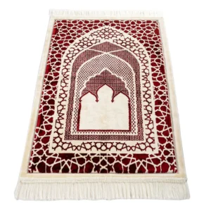 18 Saray Plush Prayer Rug-Red