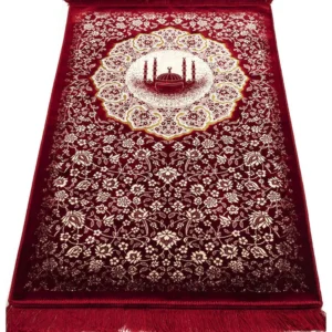 Plush Velvet Islamic Prayer Rug