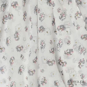 18 Georgette white Daisy Hijab
