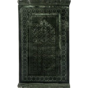 19 Velvet Prayer Rug-Dark Green