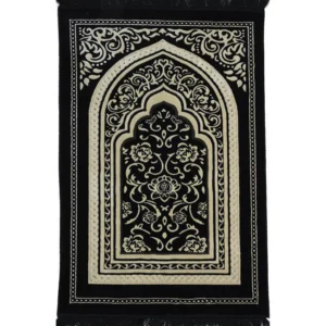 19 Double Plush Wide Rug-Black