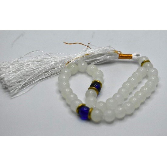White Marble Tasbih-(10mm)