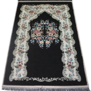 20 Chenille Embroidered Mat-Black
