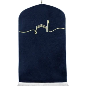 Luxury Prayer Mat-Navy Blue