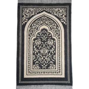 23 Double Plush Prayer Rug-Grey