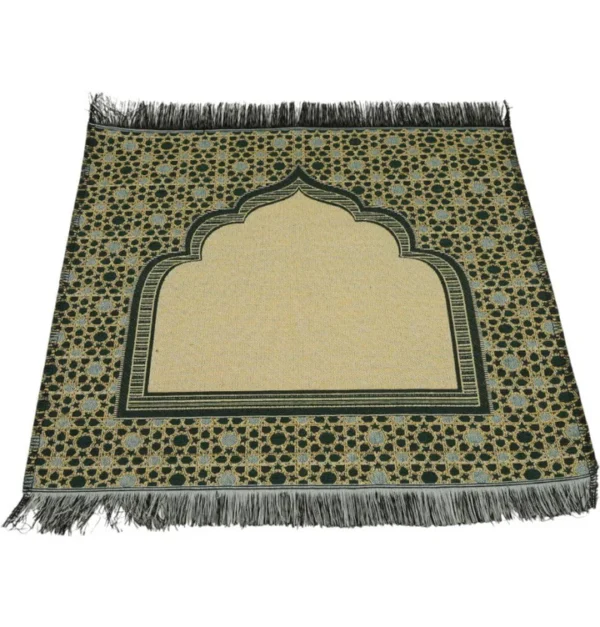 25 Mini Cotton Mat-Mihrab Green