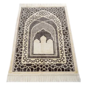 26 Saray Prayer Rug-Charcoal Grey