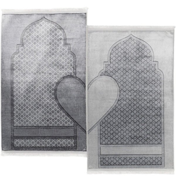 28 Couple’s Prayer Rug-Silvery Grey