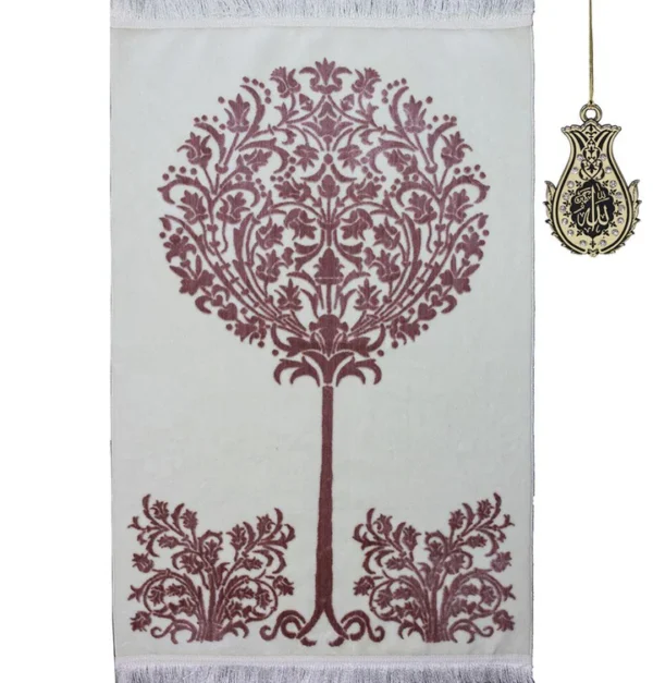 Luxury Velvet Prayer Rug-Pink