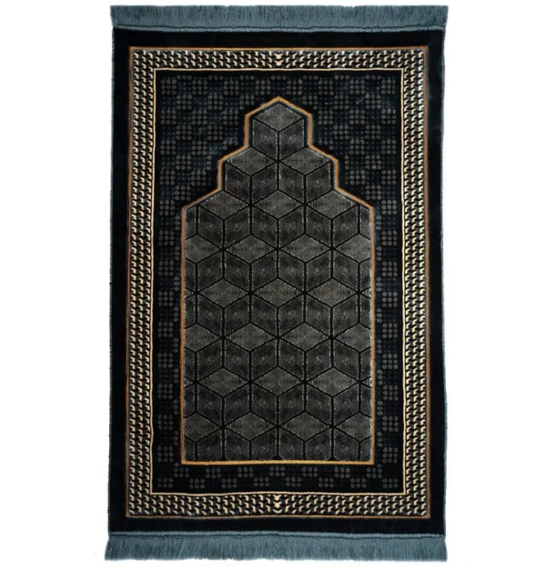 3 Double Plush Prayer Rug-Ice Blue