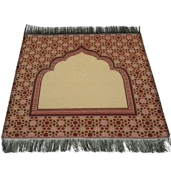 30 Mini Cotton Mat-Mihrab Red