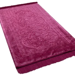 Luxury Velvet Prayer Rug-Hot Pink