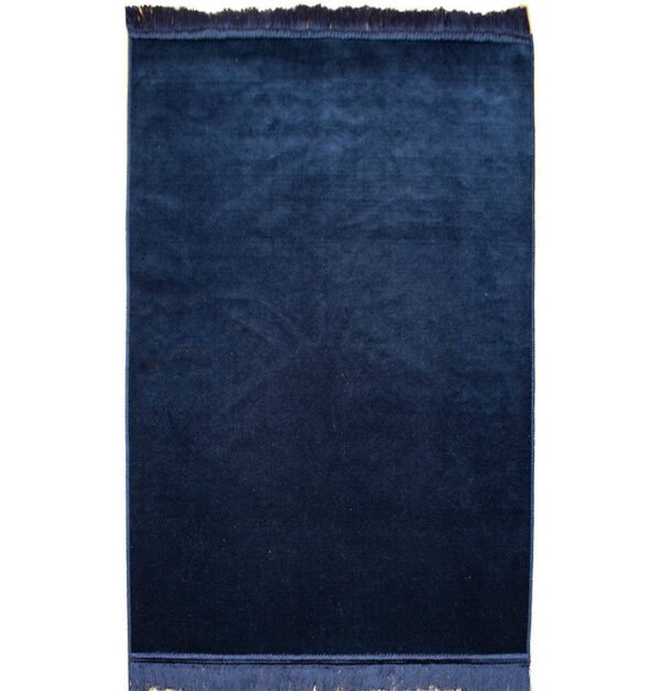 32 Simple Velet Prayer Rug-Navy Blue