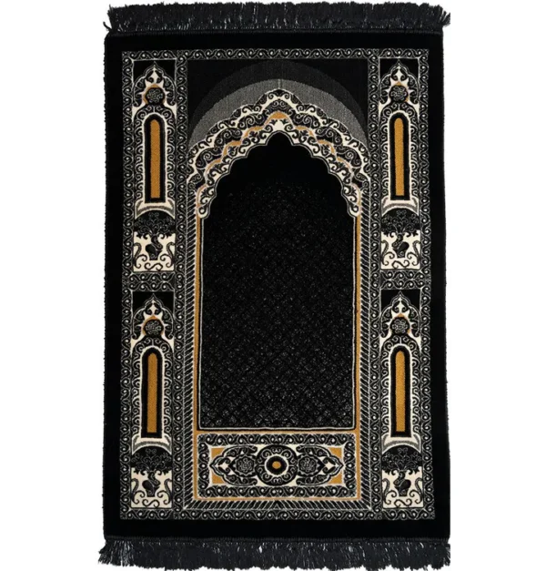 33 Double Plush Rug-Black