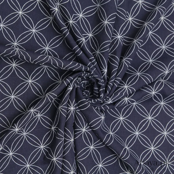 Ombre Lawn - Navy Blue