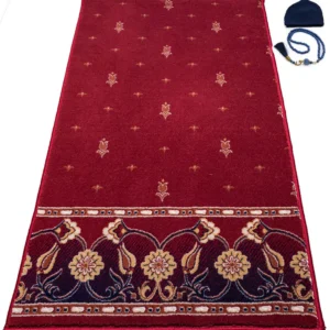 Luxury Prayer Carpet-Floral Red