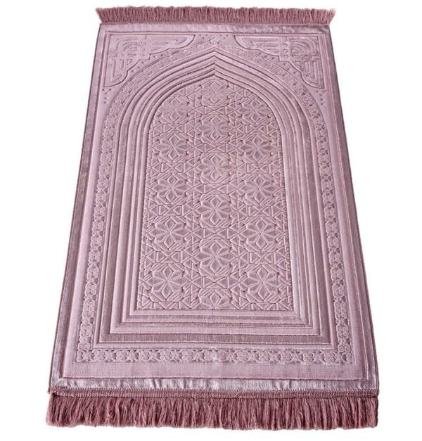 Luxury Velvet Rug-Dark Pink