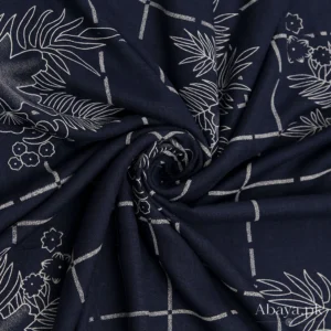 48 Pattern Lawn - Navy Blue