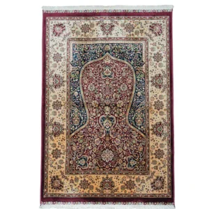Luxury Velvet Prayer Rug-Red