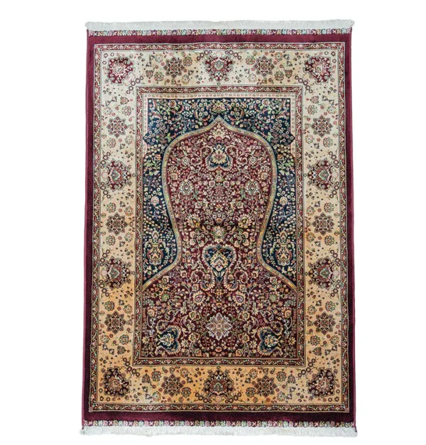 49 Luxury Velvet Prayer Rug-Red