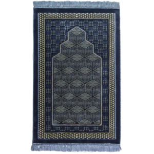 Lux Plush Velvet Islamic Prayer Rug