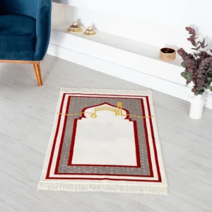 55 Sukoon Velvet Prayer Rug-Grey