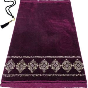 63 Grand Islamic Prayer Rug-Plum
