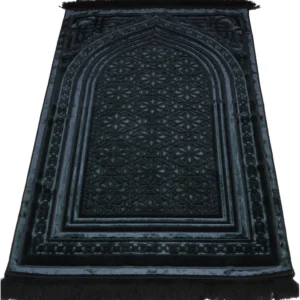 64 Velvet Prayer Rug Najma Black
