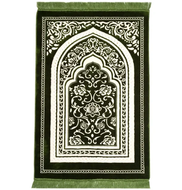 70 Double Plush Prayer Rug-Green