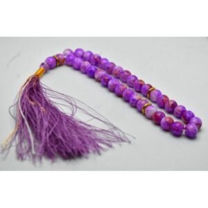 8 Light Plum Marble Tasbih-33 Beads