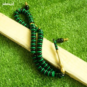 8 Green & Black Deco Tasbeeh