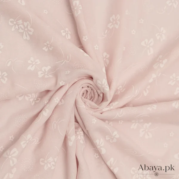 94 Embossed Pastel Pink Hijab