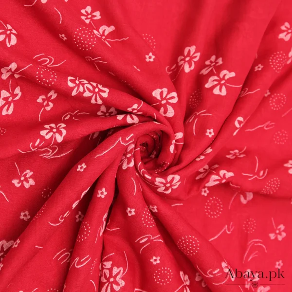 Embossed Red Hijab