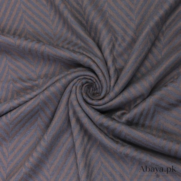 Zebra Woolen Hijab - Grey
