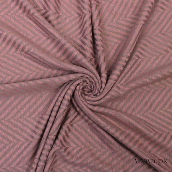 99 Zebra Woolen Hijab - Peach